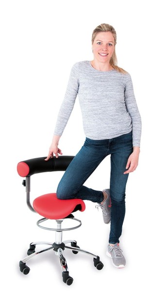 Sanus Sattelsitz mit Rückenlehne 42-51 cm