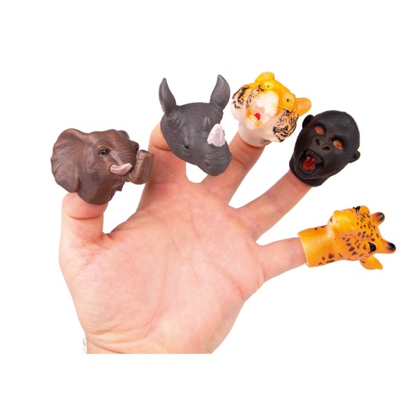 Fingerpuppe Wildtiere 5 verschiedene